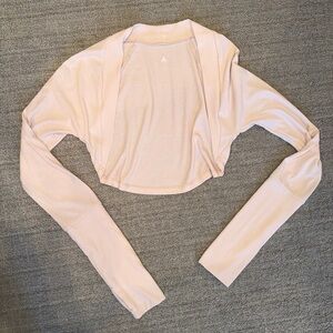 Vitality Easy Rib Shrug- Pearl